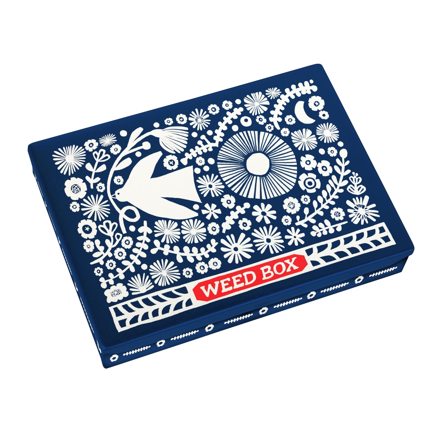 Weed Box Pocket Box | Small Tin Case | 4.25" X 0.75" | BlueQ at GetBullish