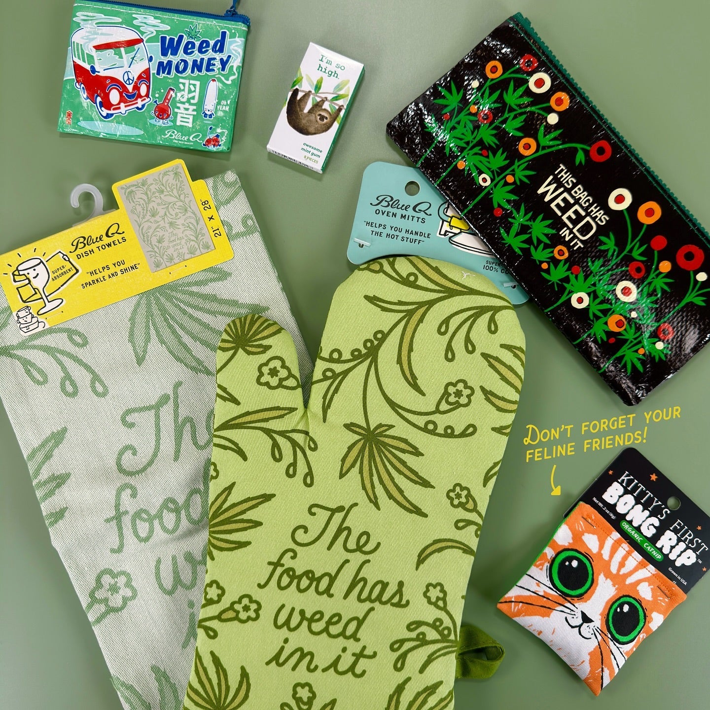 Weed Money Recycled Material Cool Coin Purse | Recycled Material | 3"h x 4"w | BlueQ at GetBullish