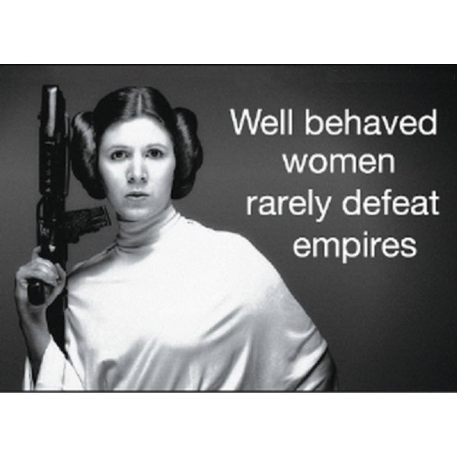 Well Behaved Women Rarely Defeat Empires Magnet with Princess Leia | 2" x 3"-Ephemera-The Bullish Store