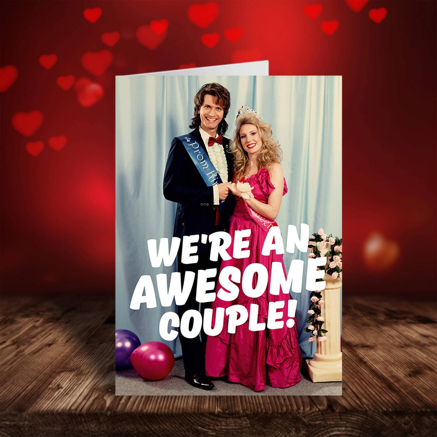 We're An Awesome Couple Valentine's Greeting Card | 7″ x 5″