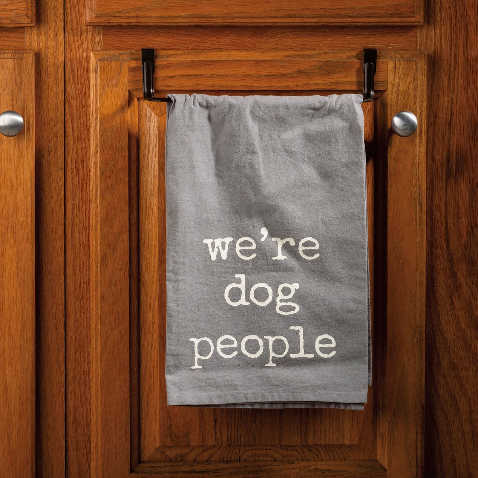 We're Dog People Dish Cloth Towel | Novelty Silly Tea Towel | Cute Hilarious Kitchen Towel