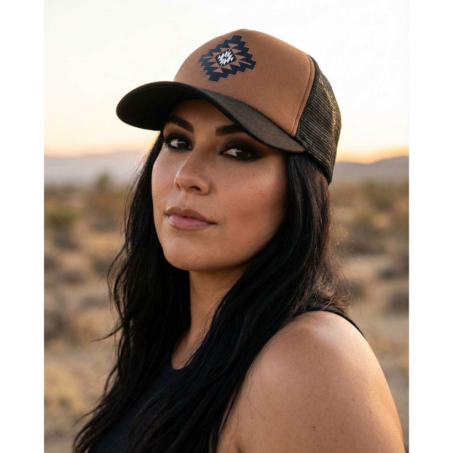 Western Mesa Ponytail Trucker Cap