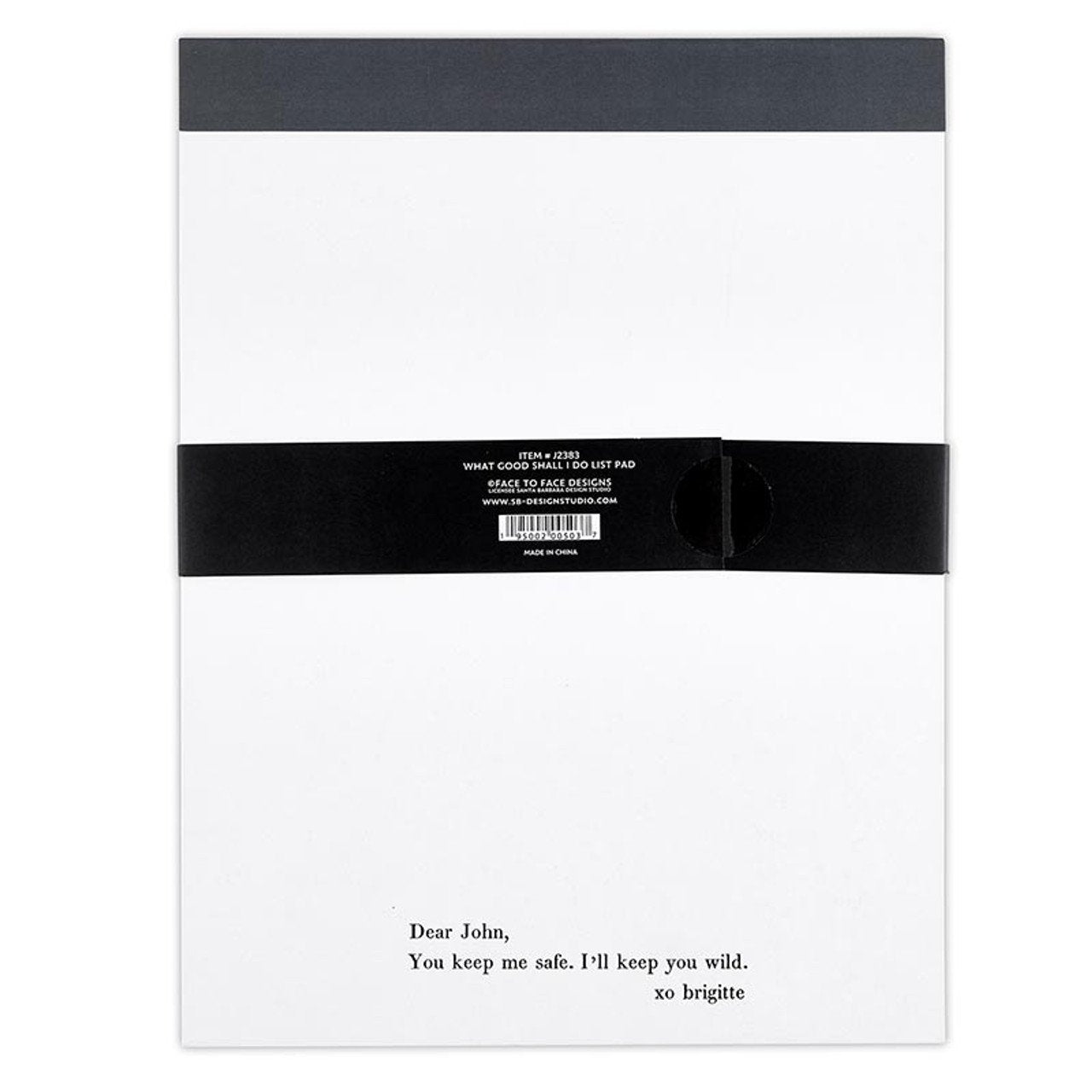 What Good Shall I Do This Day Large Chunky List Pad | 9.75" x 7.5"
