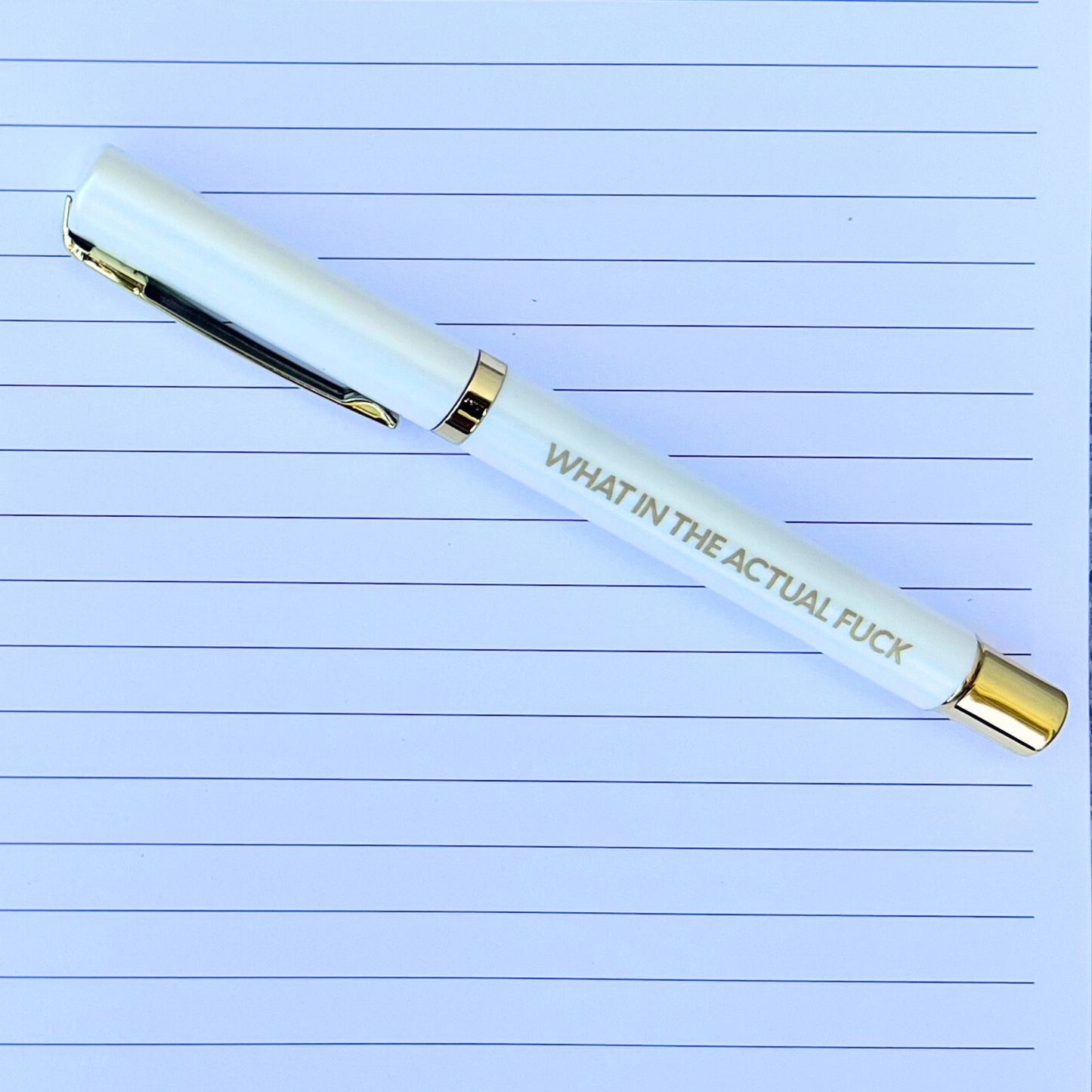 What In The Actual Fuck Journal with Matching Pen | Groovy Mushroom Motif