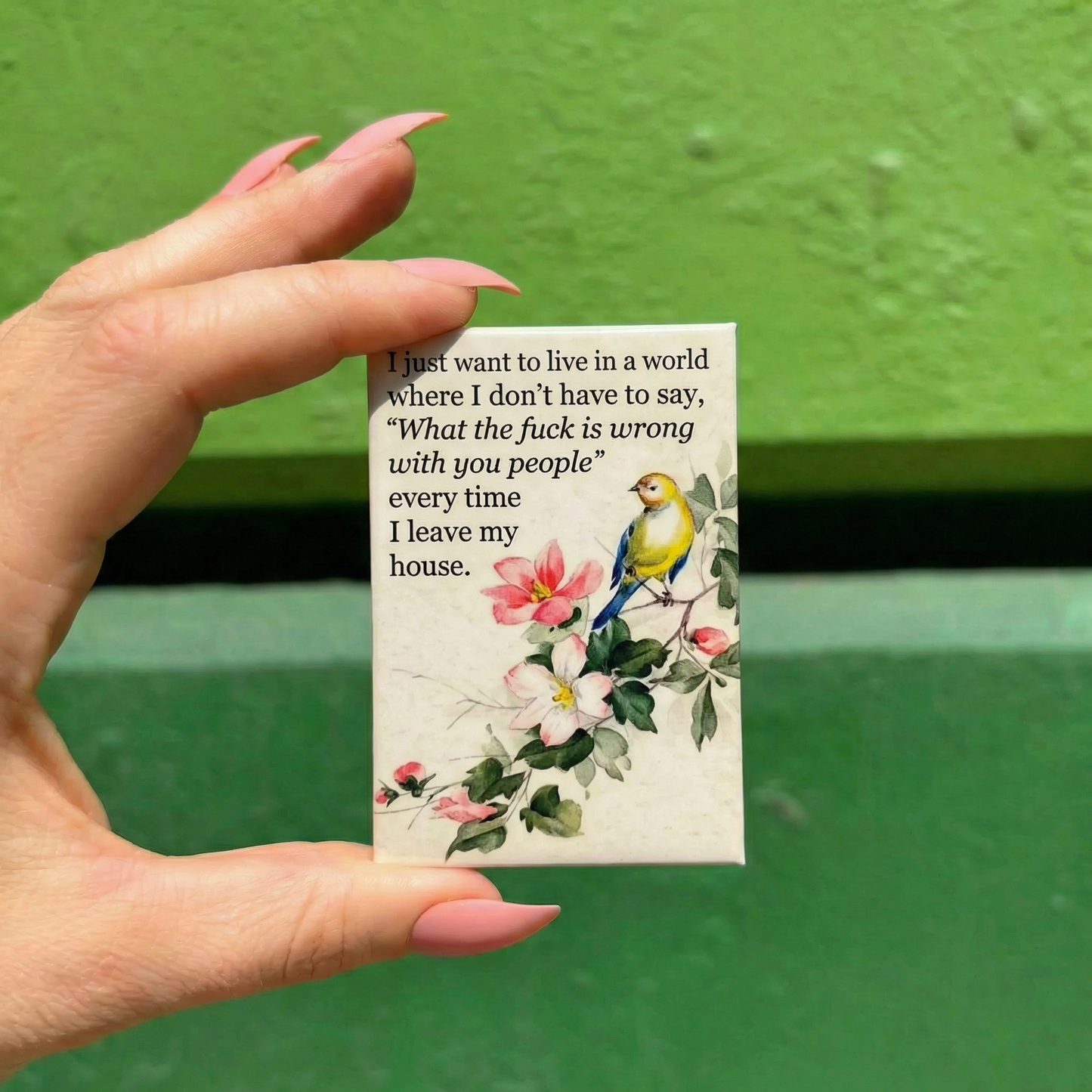 What The F Is Wrong With You People Rectangular Magnet | 3" x 2"