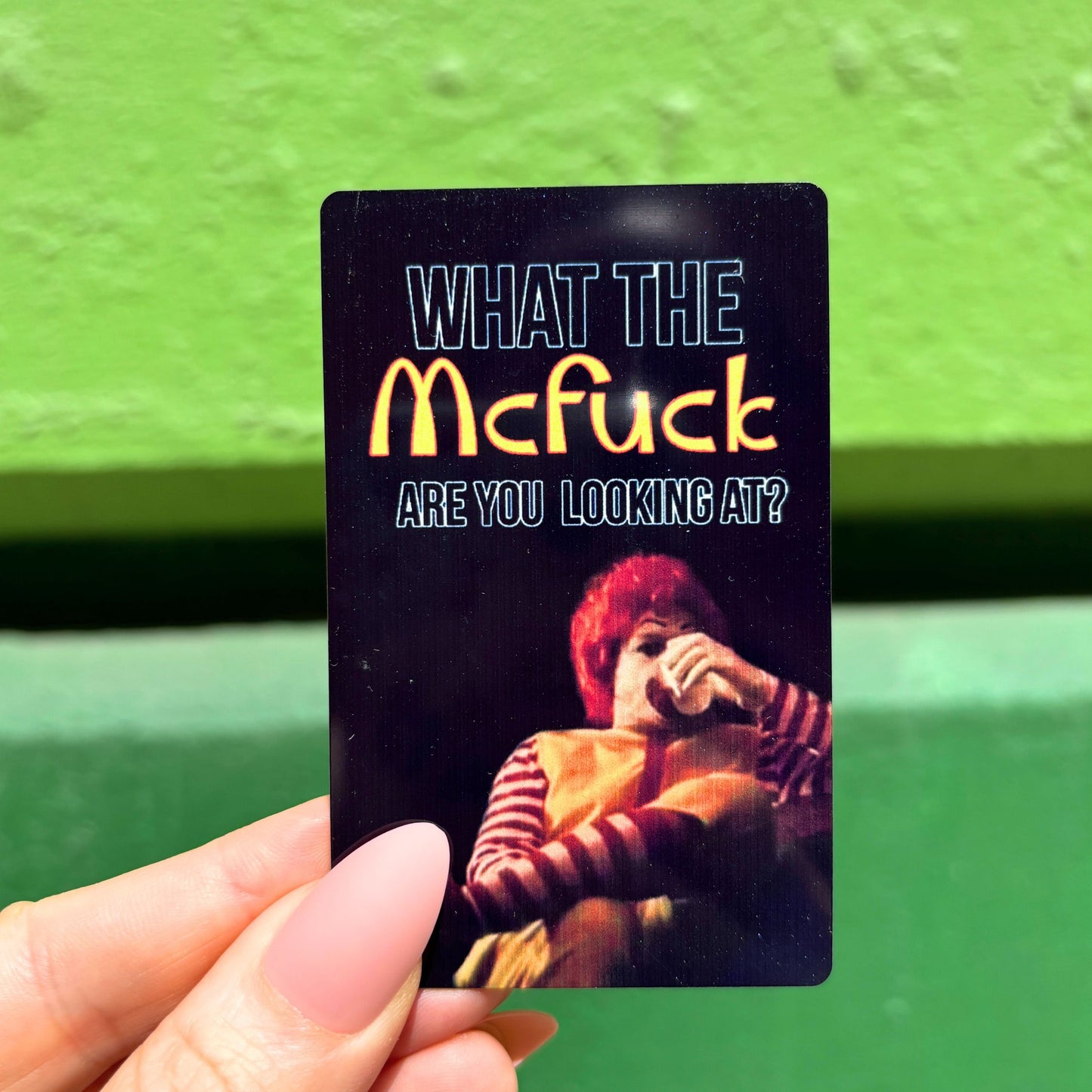 What the McFuck Metal Refrigerator Magnet