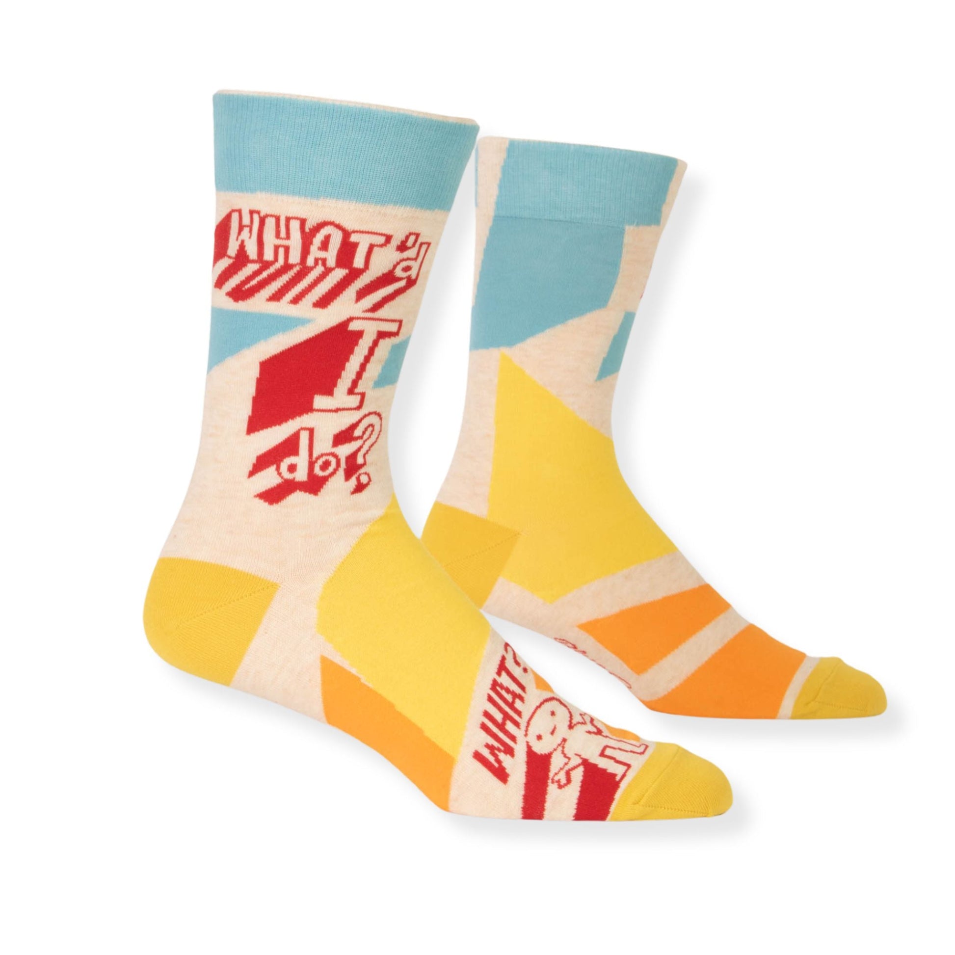 What'd I Do? Men's Crew Socks | BlueQ at GetBullish