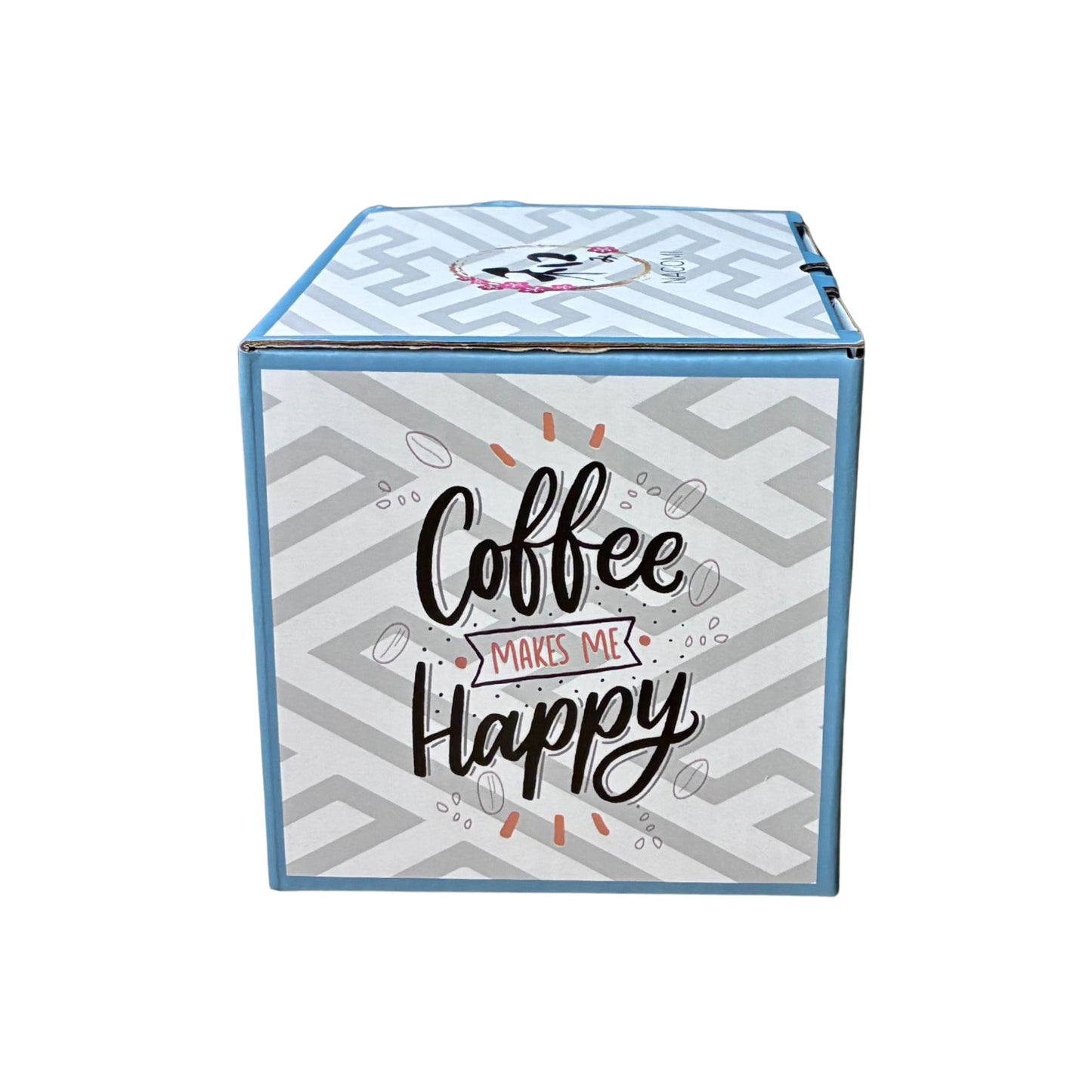 Whimsy Cat Mug with Lid & Spoon | Black Stoneware Coffee Cup | Gift for Cat Lovers | 15oz