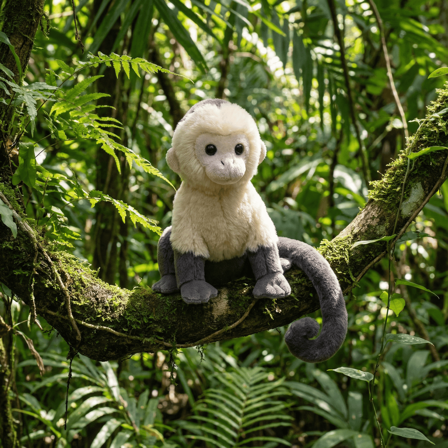 White Face Capuchin Mini Stuffed Animal 6" | Splendors White Face Capuchin by Wild Republic