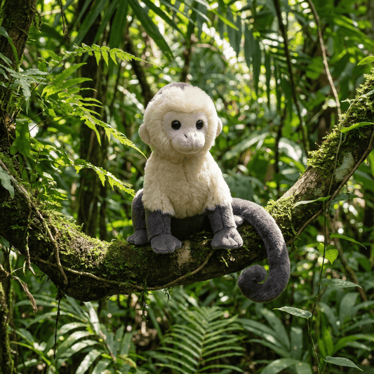 White Face Capuchin Mini Stuffed Animal 6" | Splendors White Face Capuchin by Wild Republic
