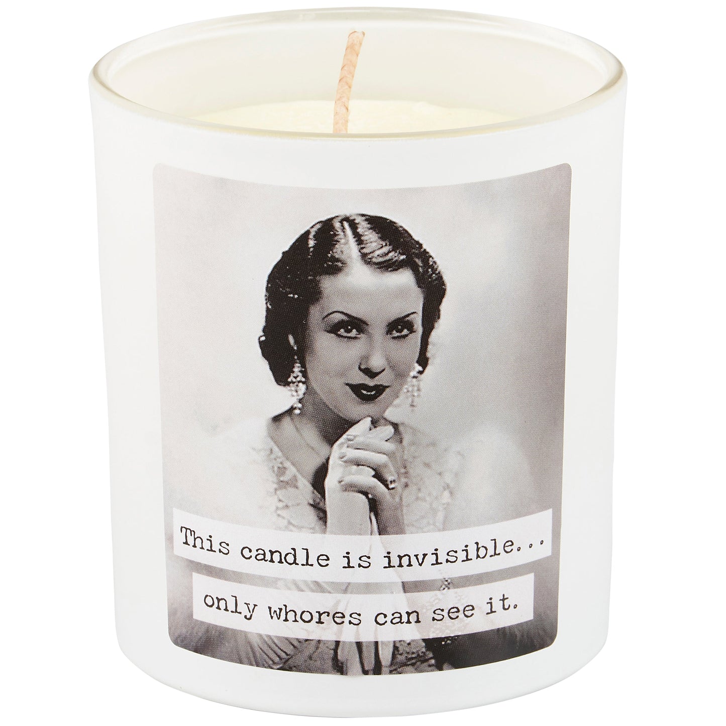 Whores Candle | Vintage Photograph Double Sided Design | Soy Wax Lavender Jasmine Scent