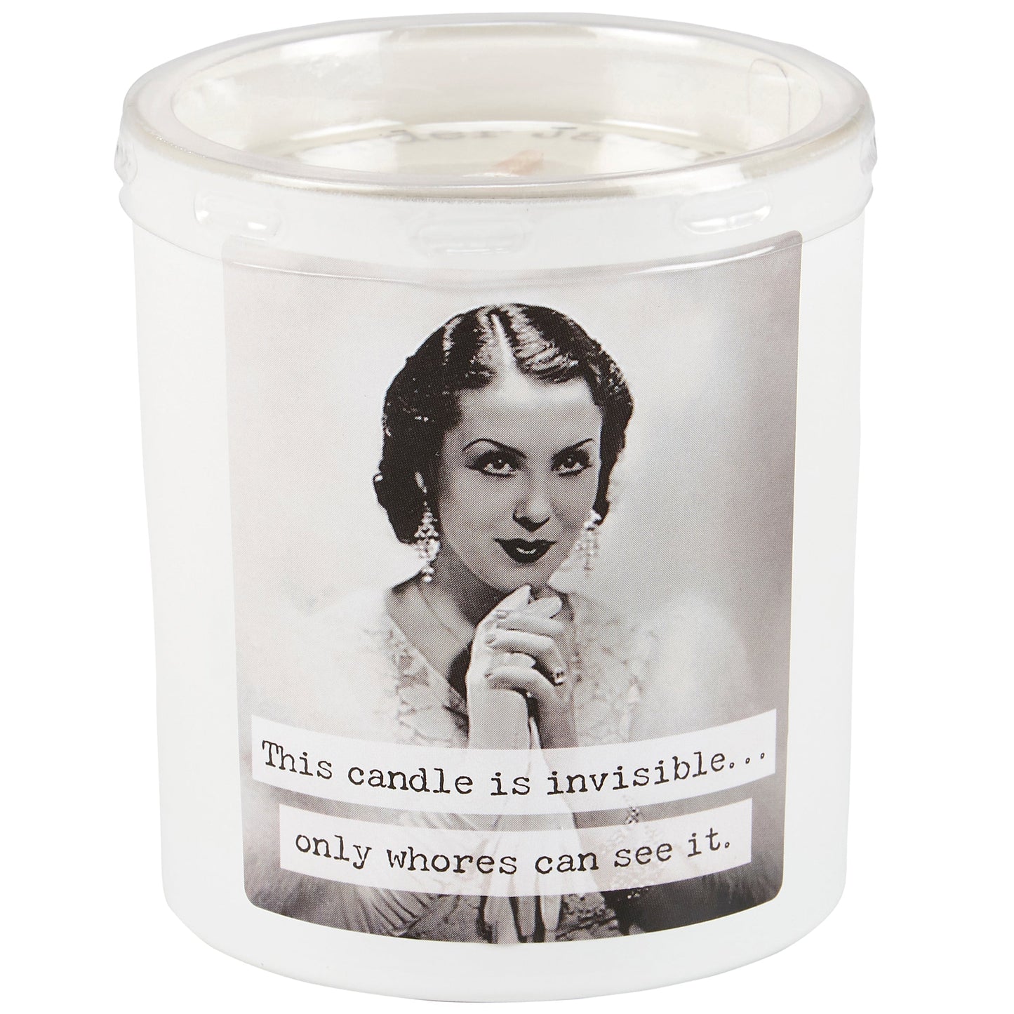 Whores Candle | Vintage Photograph Double Sided Design | Soy Wax Lavender Jasmine Scent