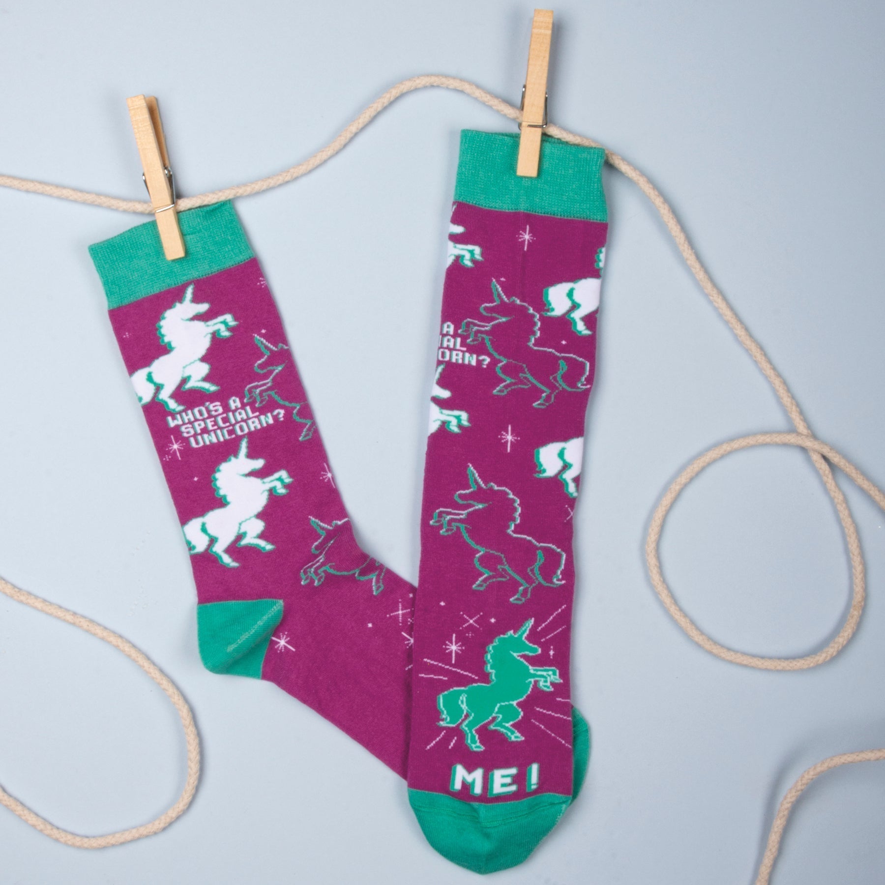 Who's A Special Unicorn? Me! Colorful Funny Novelty Socks