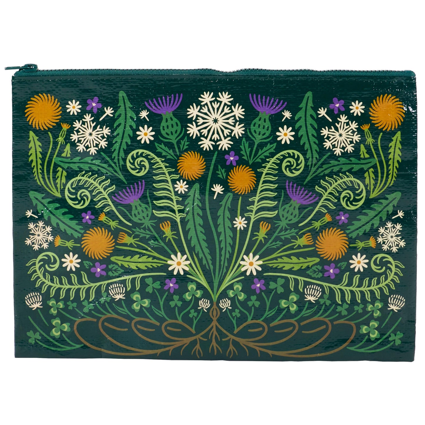 Wild Bloom Jumbo Pouch | Large Organizer Pouch | 13.75" x 10.25" | BlueQ at GetBullish