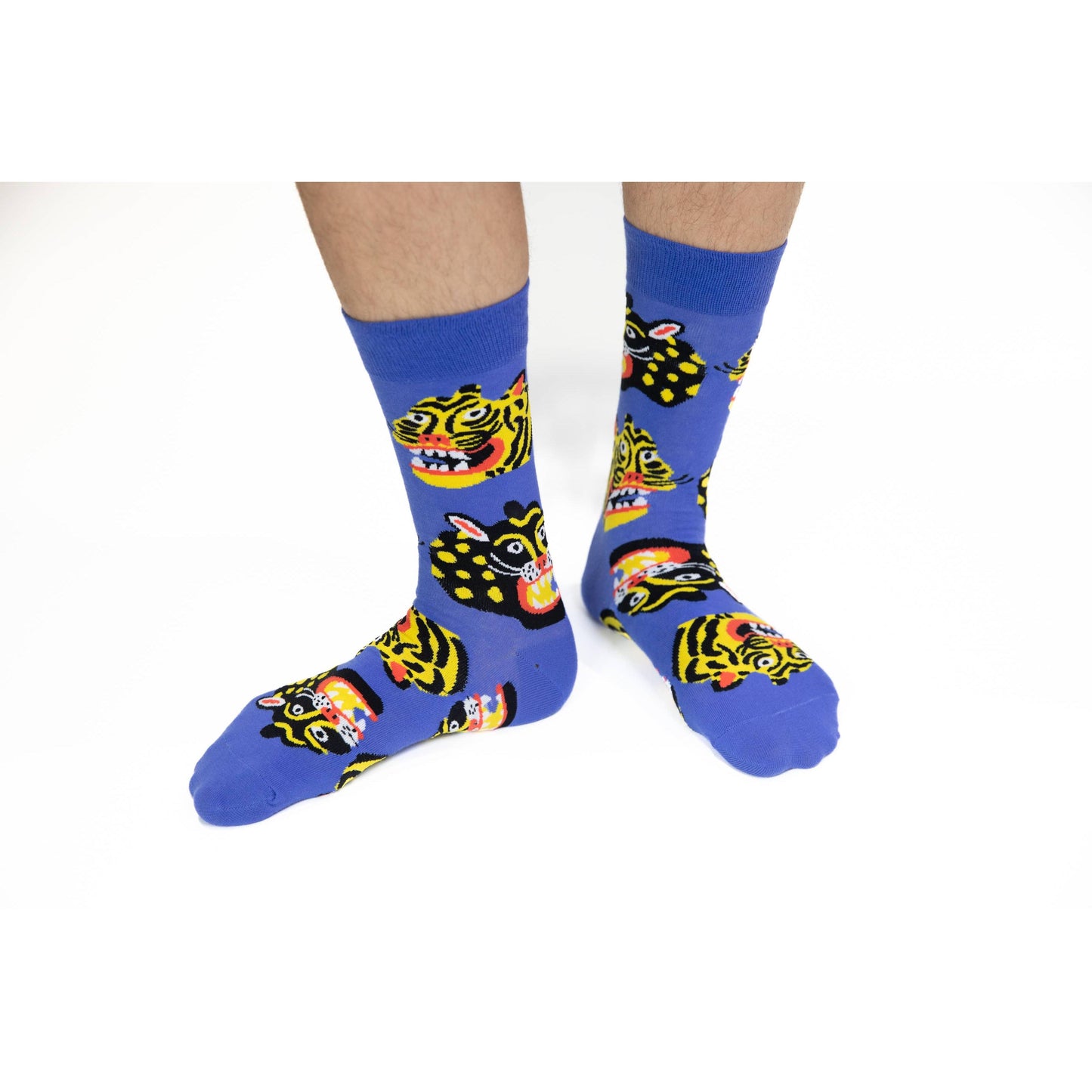 Wild Cats Large Crew Socks – Art by Kristina Micotti | Men's Sizing