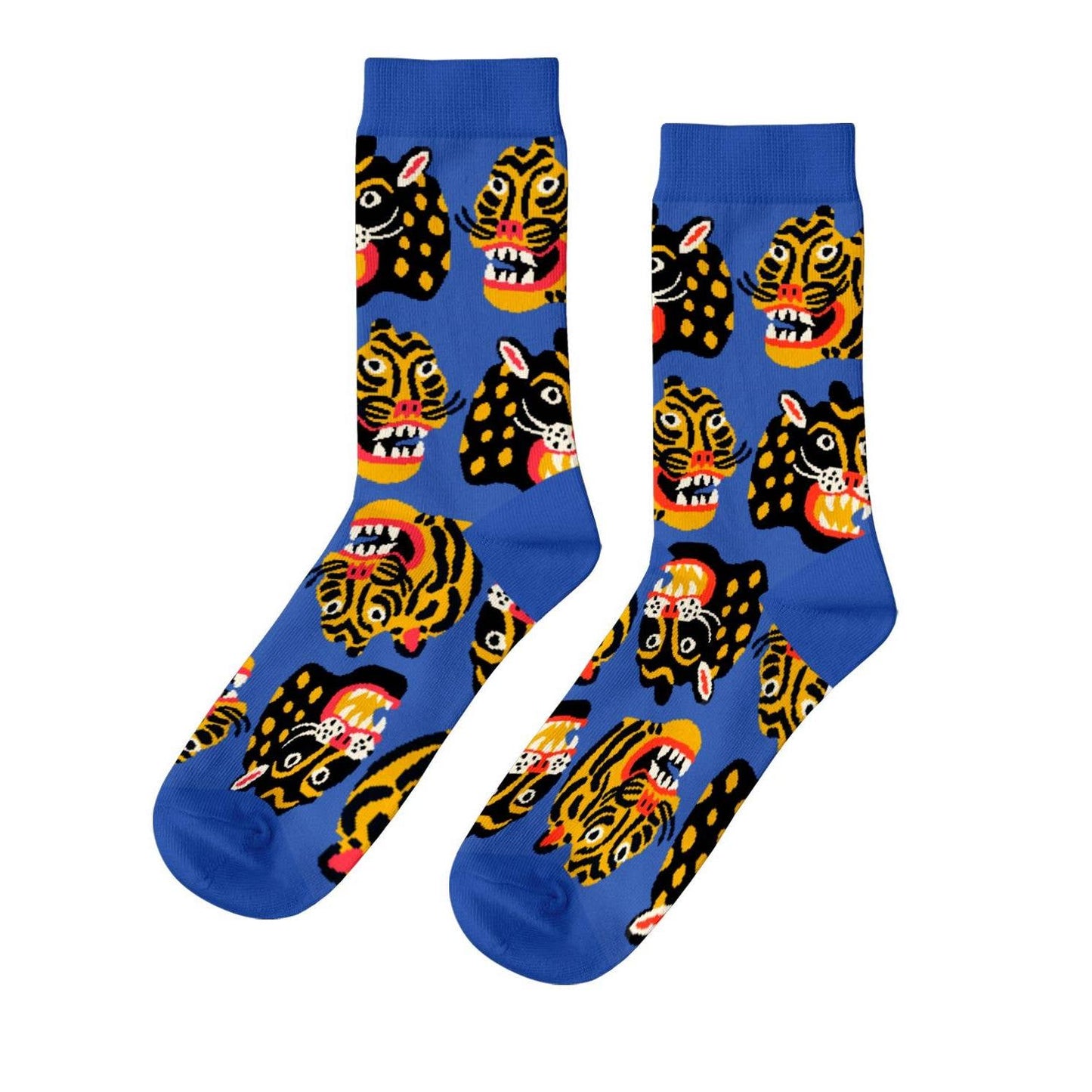 Wild Cats Large Crew Socks – Art by Kristina Micotti | Men's Sizing