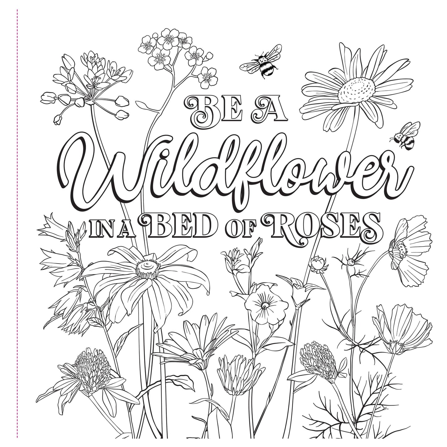 Wildflowers Adult Coloring Book | 31 Floral Designs on Premium Thick Pages for Relaxation & Creativity