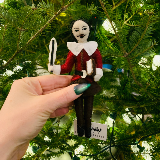 William Shakespeare Felt Figure Ornament | Handmade in Kyrgyzstan