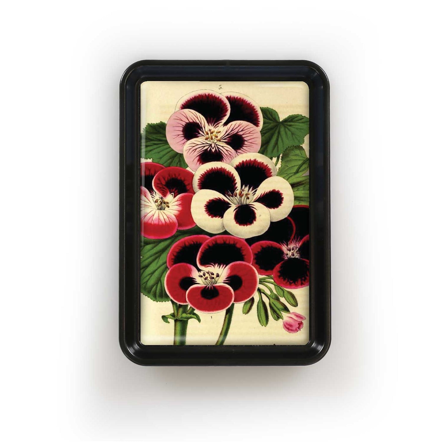 Winter Flowers Botanical Classic Tray | Vintage Garden Decorative Catchall