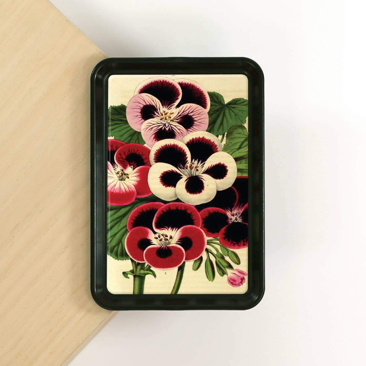 Winter Flowers Botanical Classic Tray | Vintage Garden Decorative Catchall