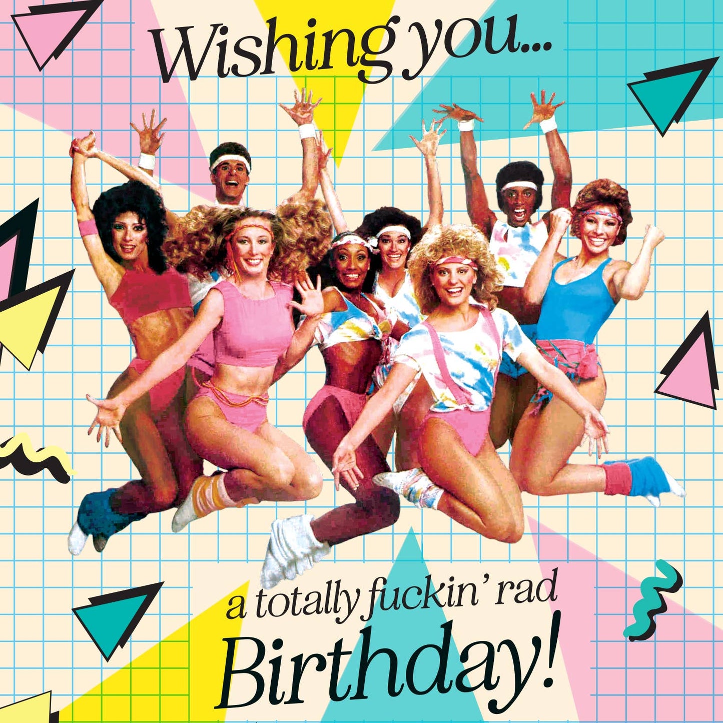 Wishing You a Totally Rad Birthday! Rad 80’s Birthday Card | Retro Funny Greeting Card
