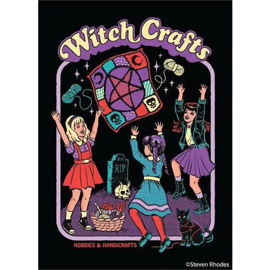 Witch Crafts Rectangular Magnet | Refrigerator Magnetic Surface Decor | 3" x 2"