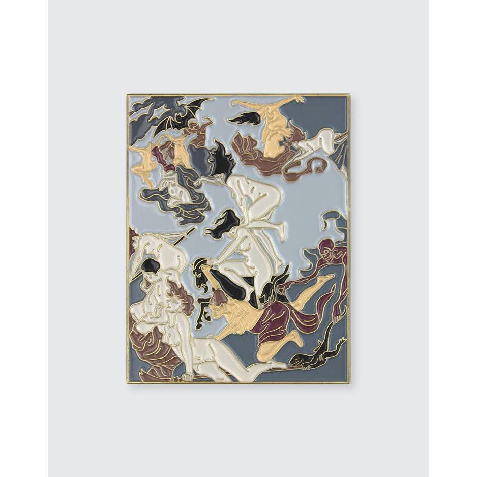 Witches Going to Their Sabbath Enamel Pin | Soft Lapel Pin | 2.35" x 1.8"