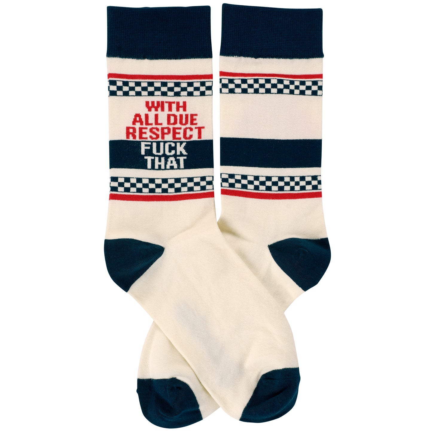 With All Due Respect Socks - flat