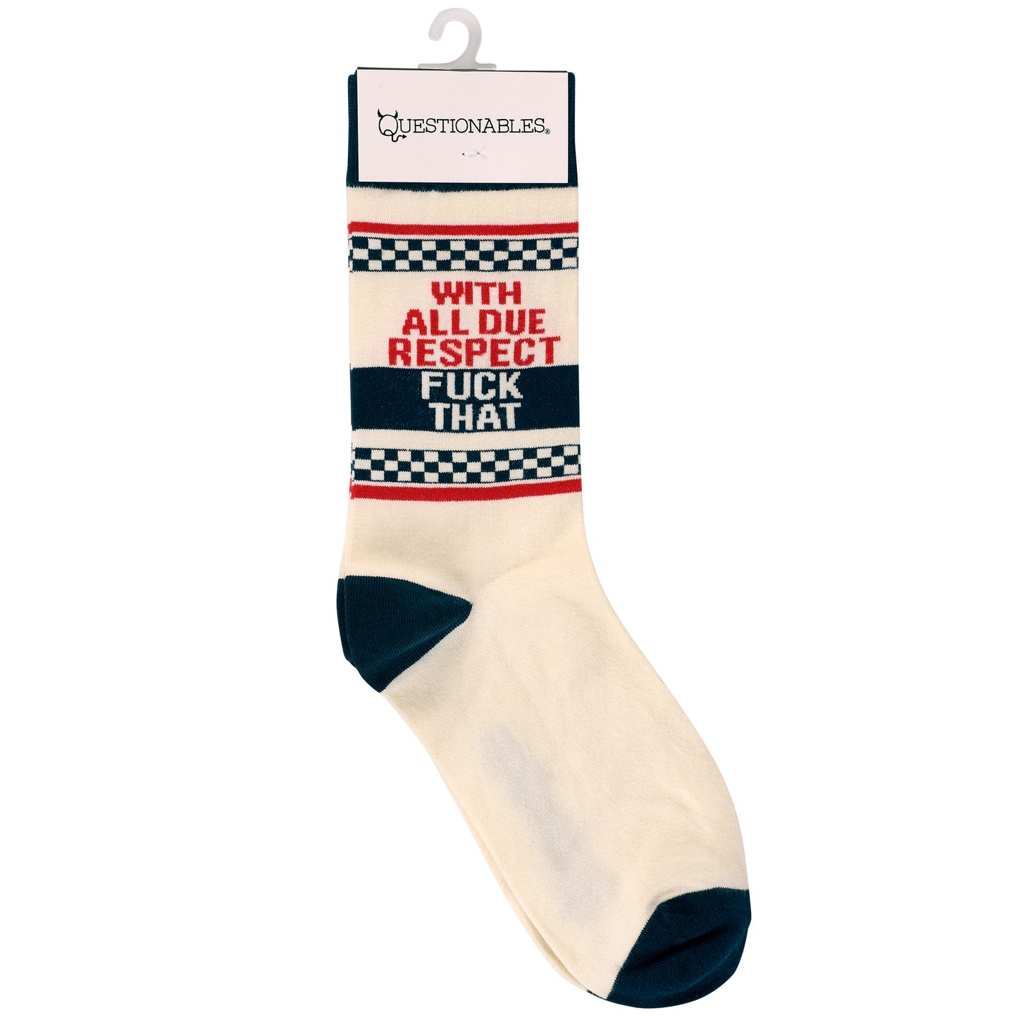 With All Due Respect Socks - packaging