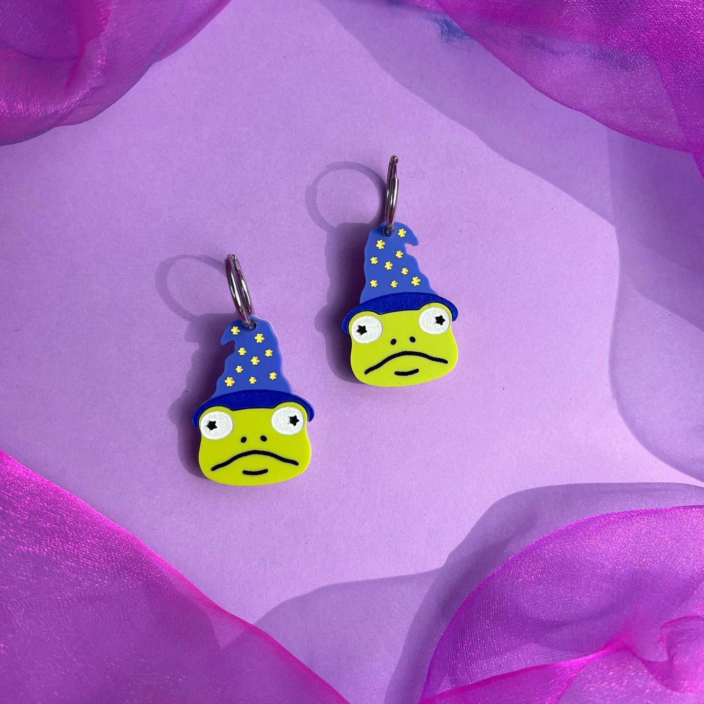 Wizard Frog Earrings | Handmade