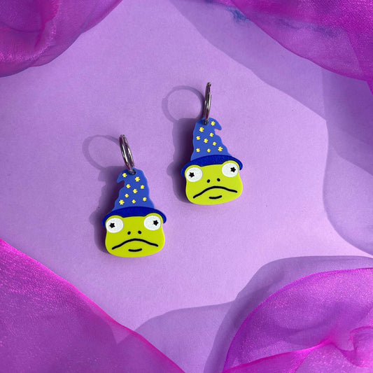 Wizard Frog Earrings | Handmade