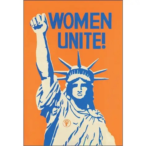 Women Unite! Statue Of Liberty Rectangular Magnet| Refrigerator Magnetic Surface Decor