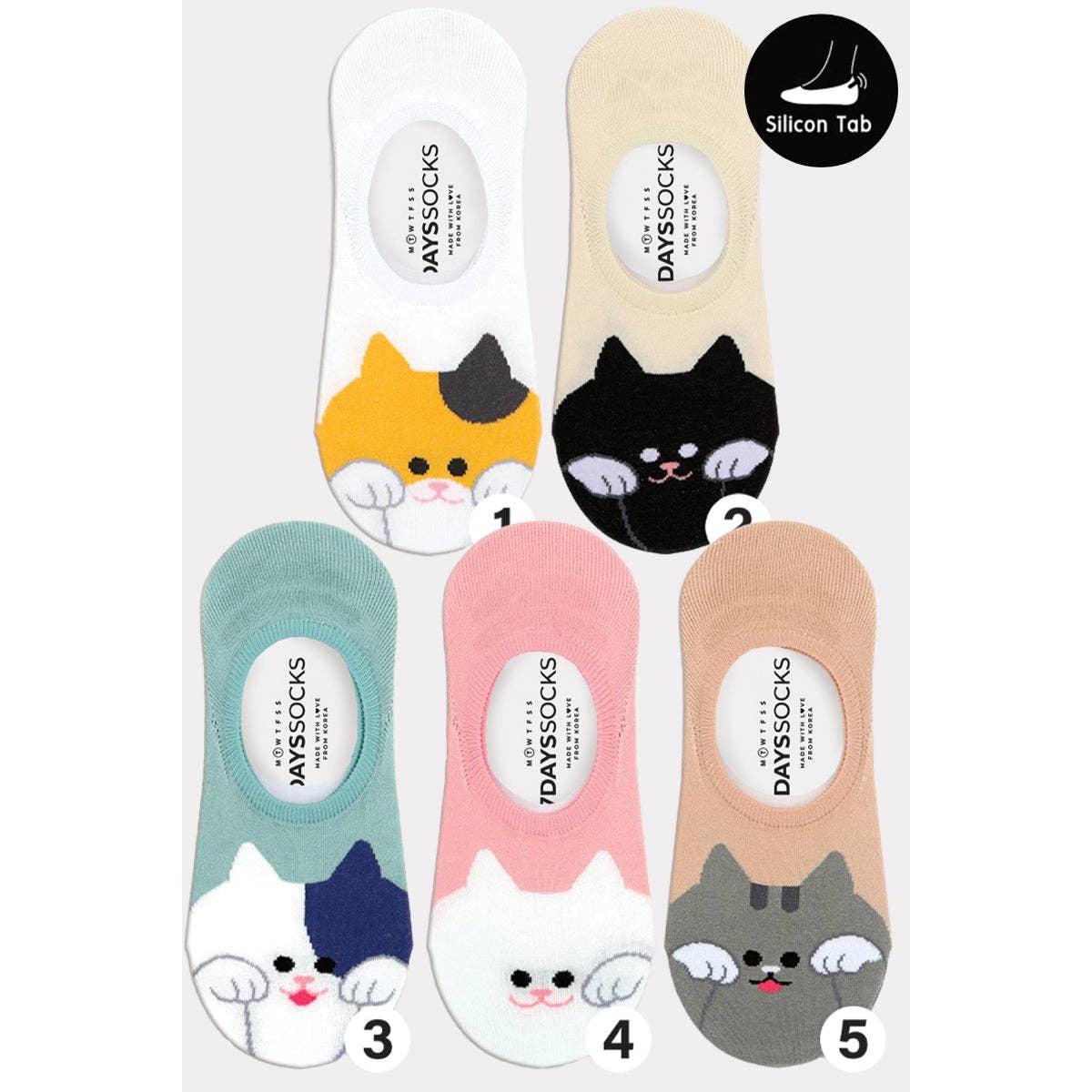 Women's No Show Cat Socks | Soft, Breathable & Durable Low Cut Socks