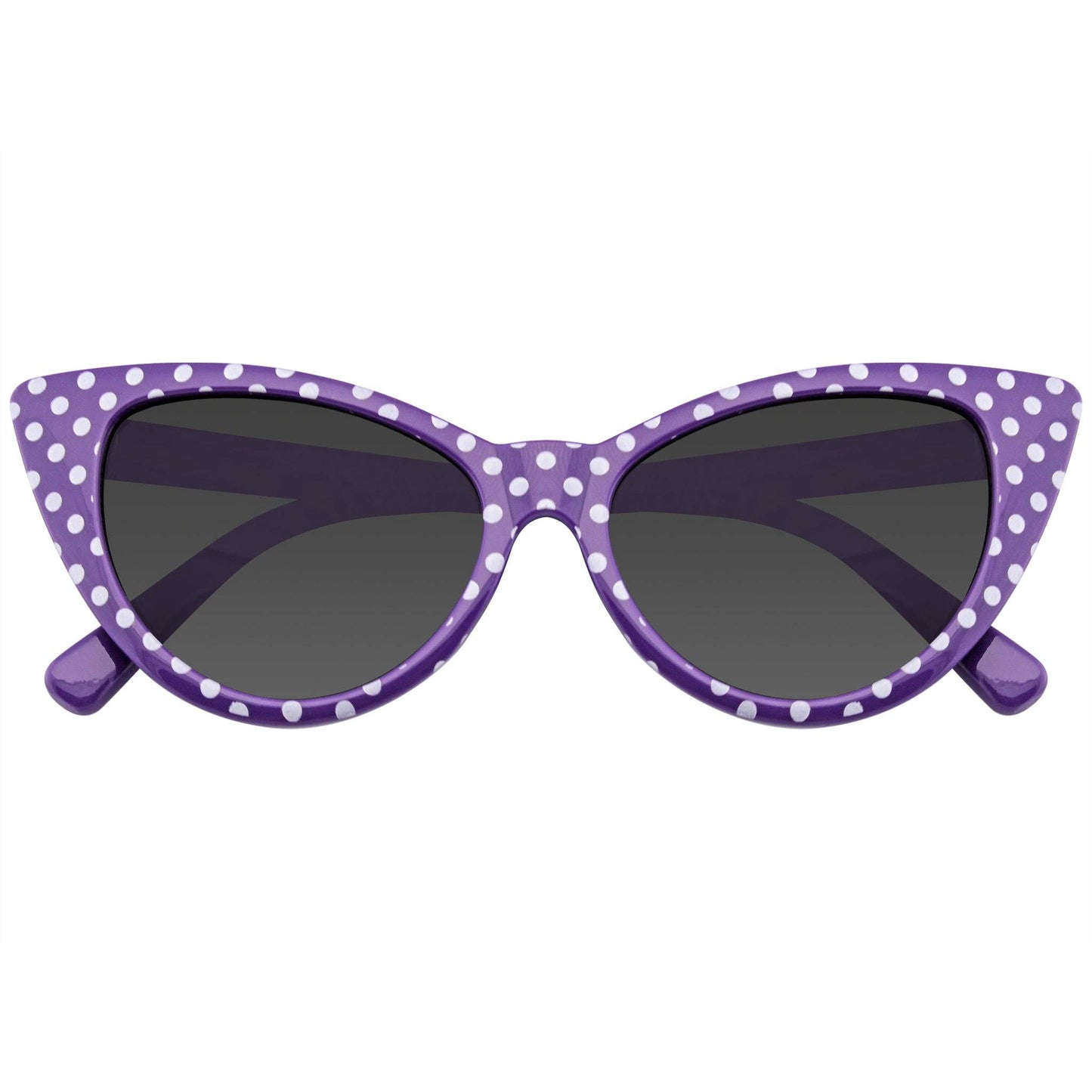 Women's Retro Rockabilly Polka Dot Cat Eye Sunglasses