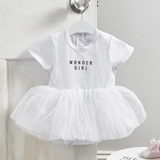Wonder Girl Snapshirt Tulle Skirt Dress | 6-12 months