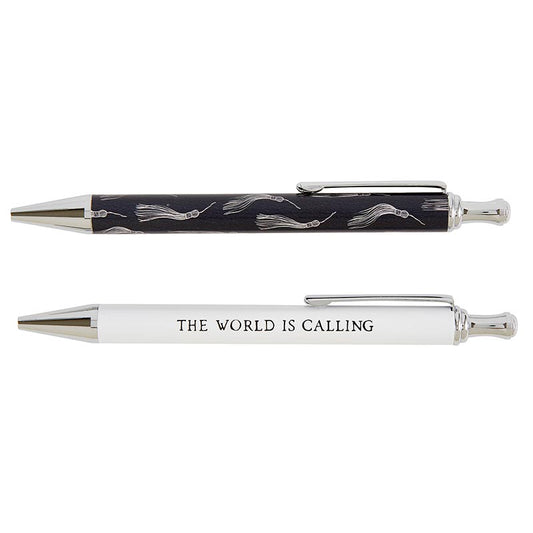World is Calling Pen Set of 2 | Giftable Pen Set In A Box | Refillable