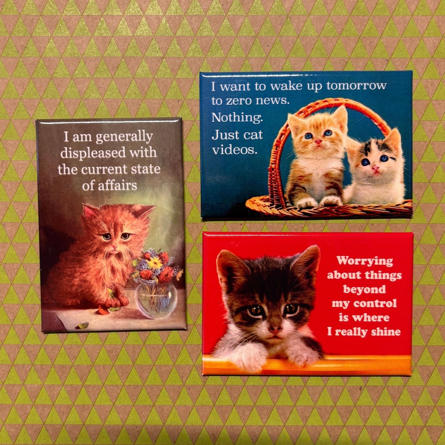 I Am Generally Displeased With The Current State Of Affairs Refrigerator Magnet | 3" x 2"