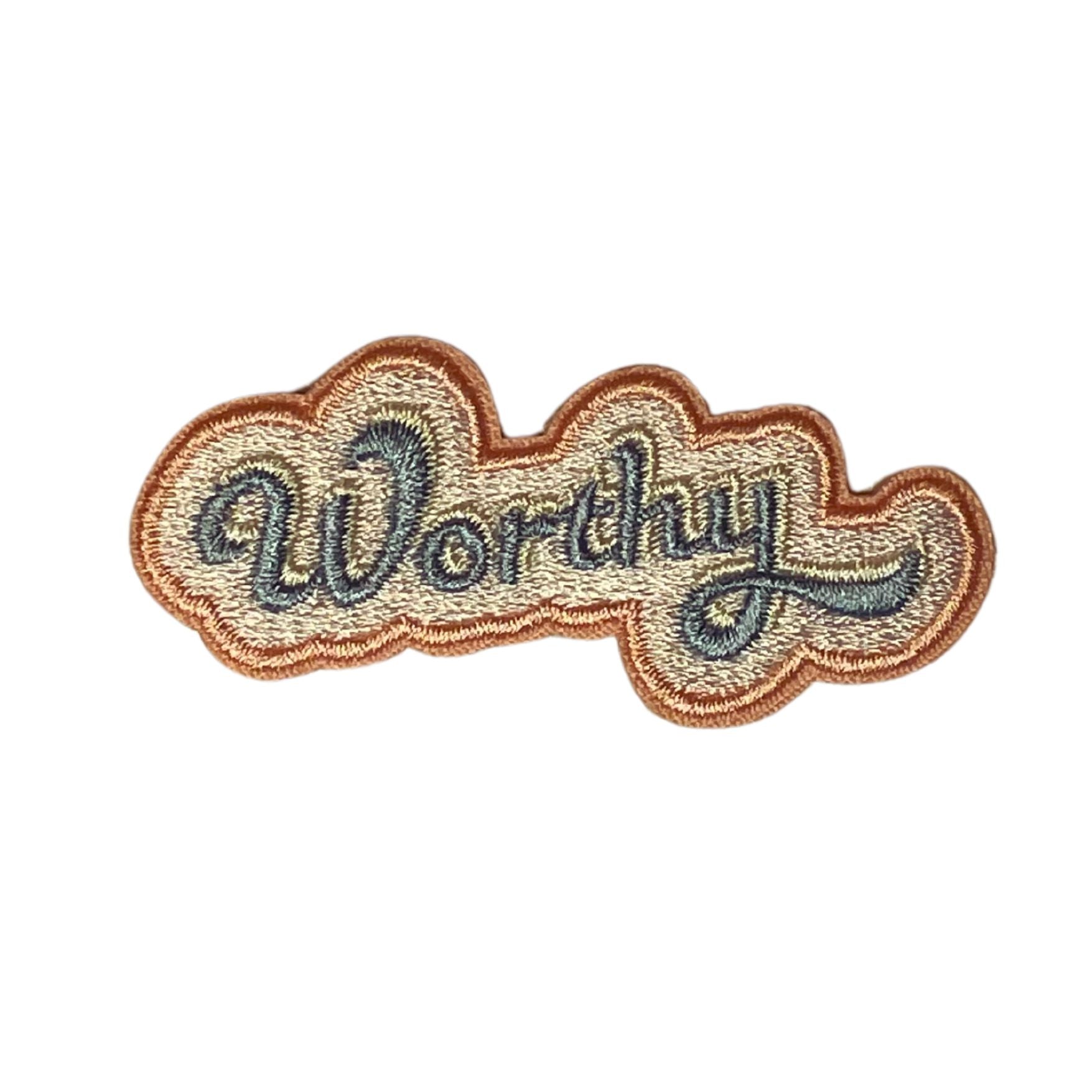 Worthy Embroidered Iron-On Patch | Heat-seal Patches Accessories