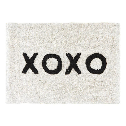 XOXO Bath Mat | Soft Cotton Indoor Rug | 20" x 30"