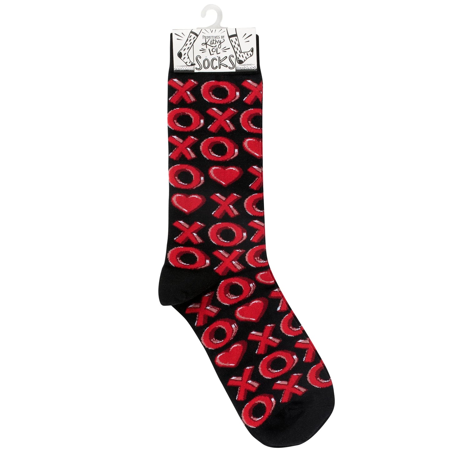 XOXO Love Socks | Cute Heart Pattern Novelty Crew Socks