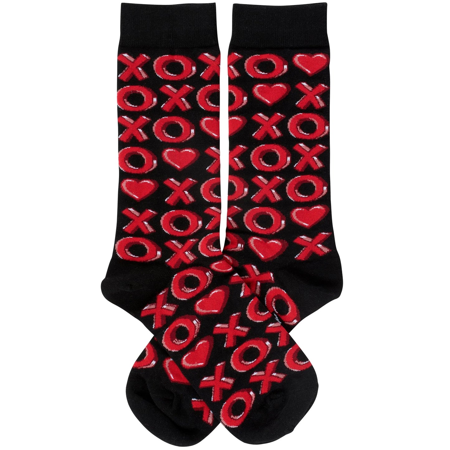 XOXO Love Socks | Cute Heart Pattern Novelty Crew Socks