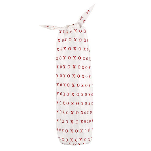 XOXO Tyvek Wine Bag | Waterproof Carrier Beverage Gift Bag | 9" x 3.75"