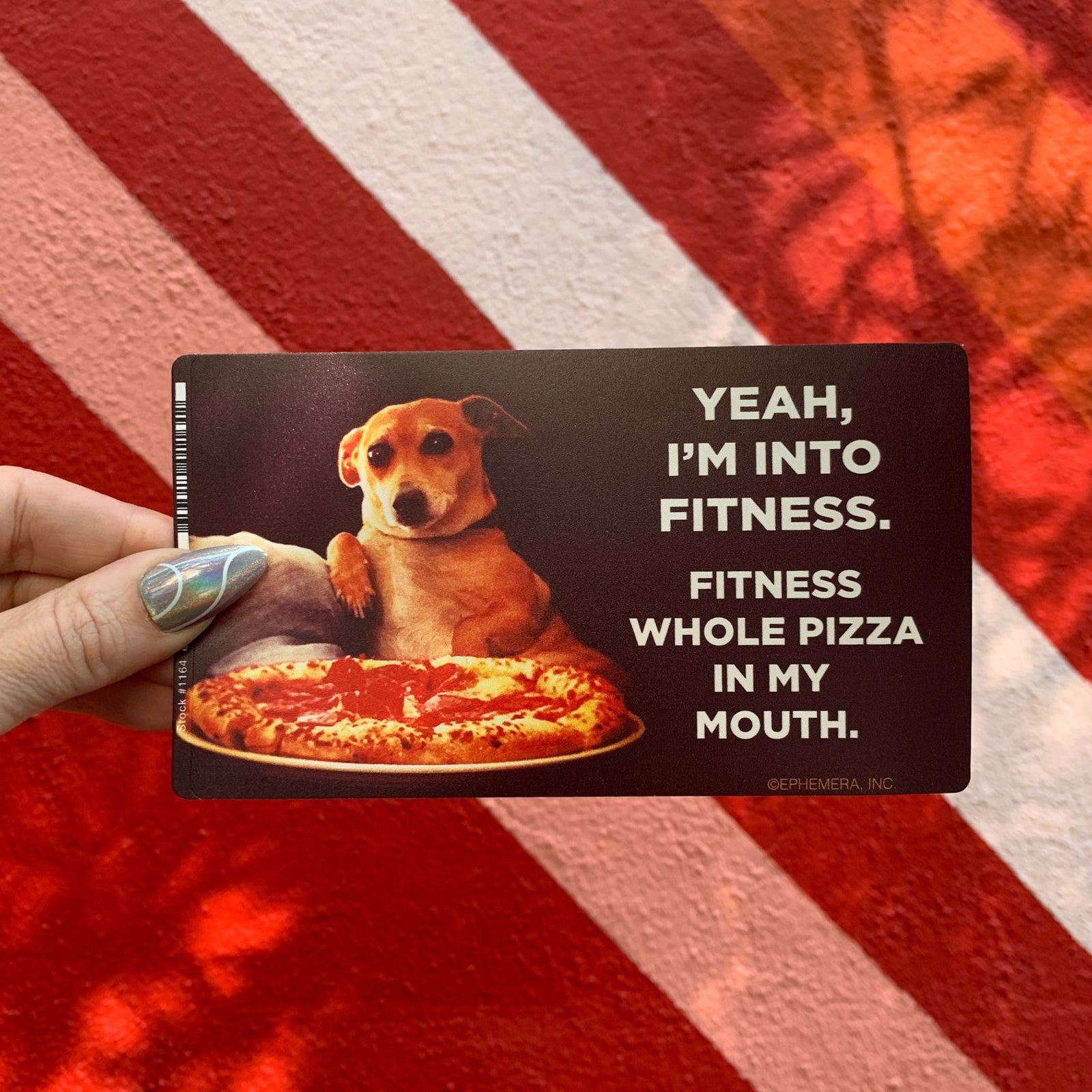 Yeah, I'm Into Fitness Vinyl Sticker | Rectangular Large Size Decal | 6" x 3.4"