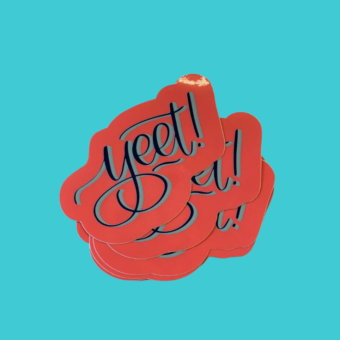 Yeet! Vinyl Waterproof Funny Sticker | Glossy Decal