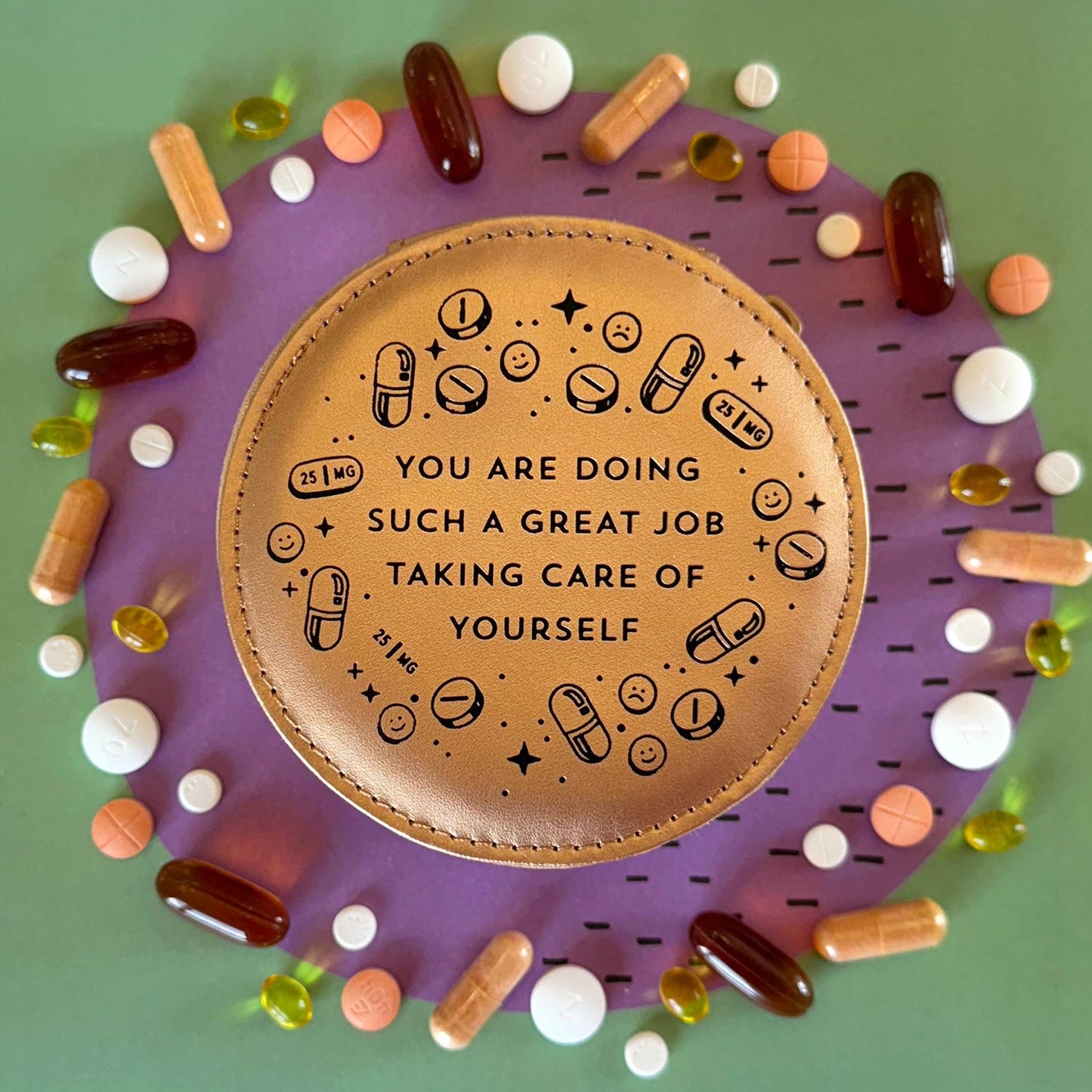 You Are Doing Such A Great Job Zipper Pill Case in 5 Color Options