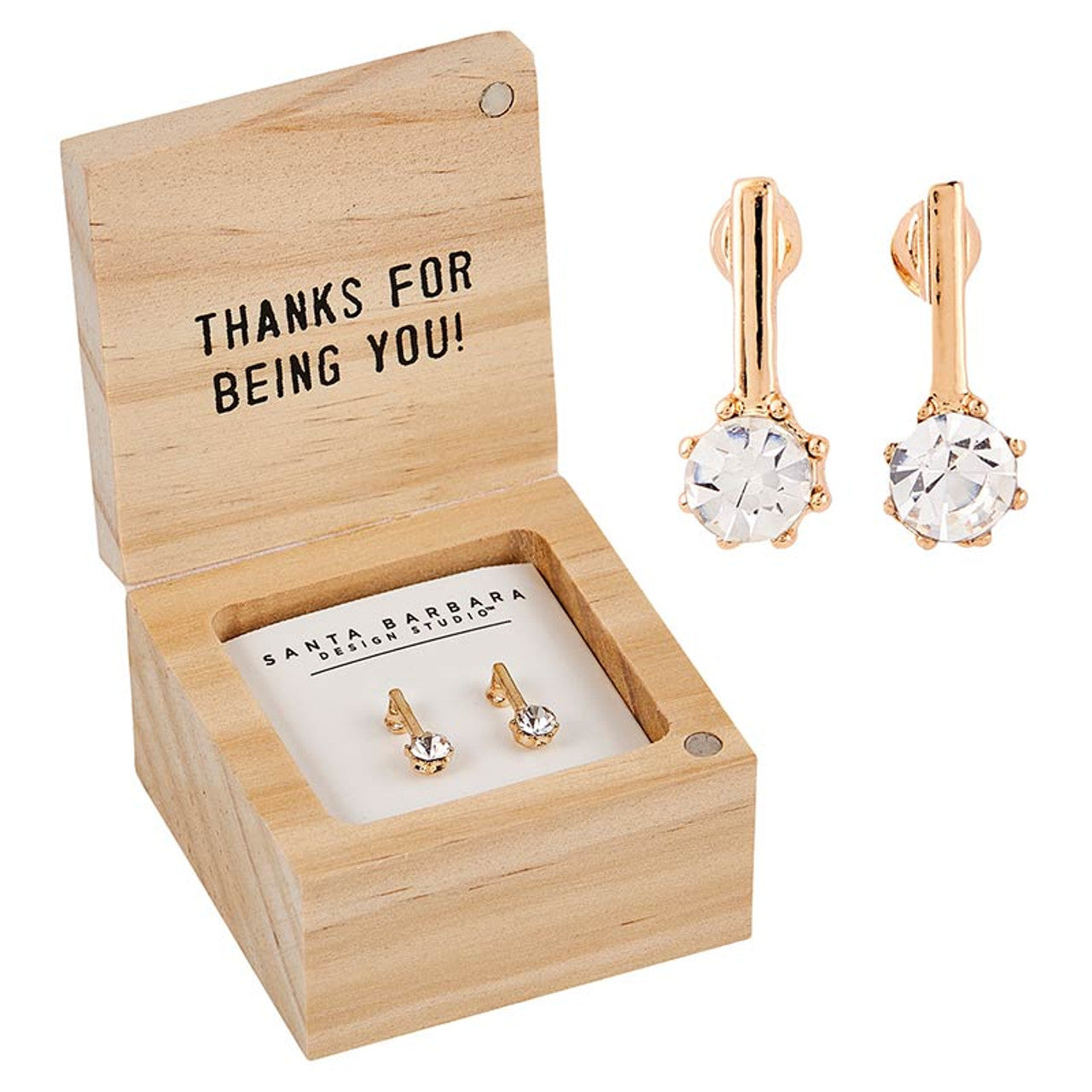 You Are One in a Million Treasure Box Earrings | In a Wooden Gift Box