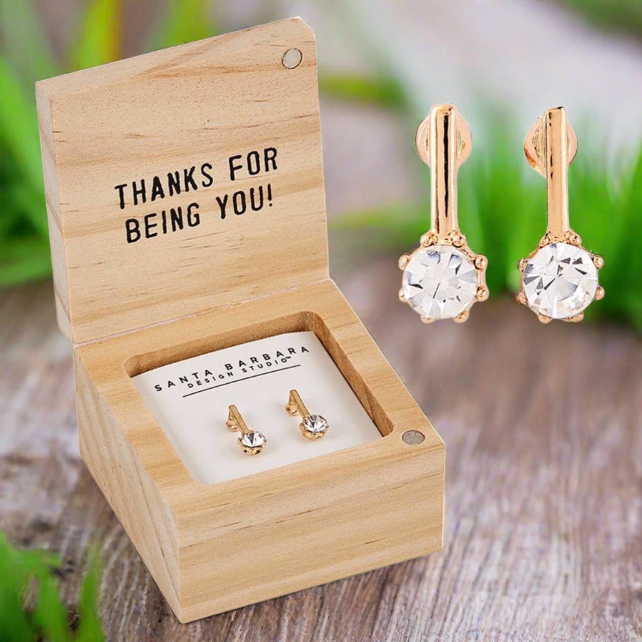 You Are One in a Million Treasure Box Earrings | In a Wooden Gift Box