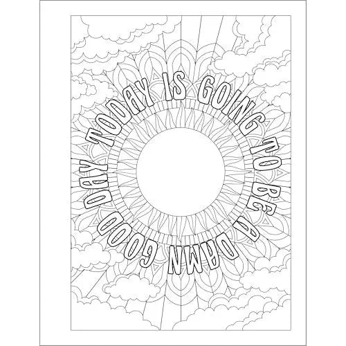 You Are a F-cking Rock Star Adult Coloring Book | Funny Motivational Swear Word Coloring Book