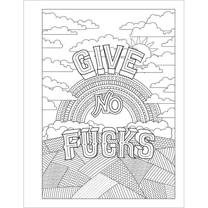 You Are a F-cking Rock Star Adult Coloring Book | Funny Motivational Swear Word Coloring Book