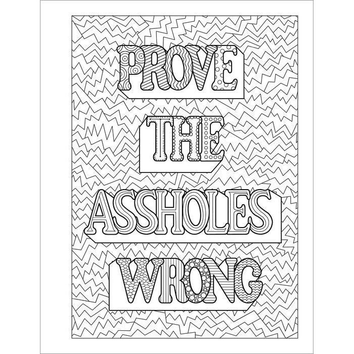 You Are a F-cking Rock Star Adult Coloring Book | Funny Motivational Swear Word Coloring Book